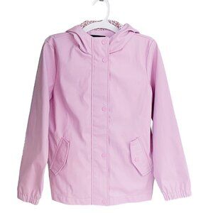 Girls Hooded Rain Jacket Waterproof Pink Size 10-12 Rokka & Rolla